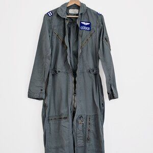 Vintage 1968 Vietnam USAF K-2B Flight Suit-Named OSGOOD-Small Long-Captain Rank